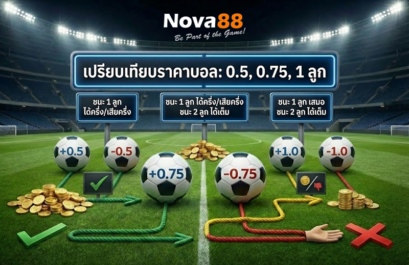ราคาบอล 0.75